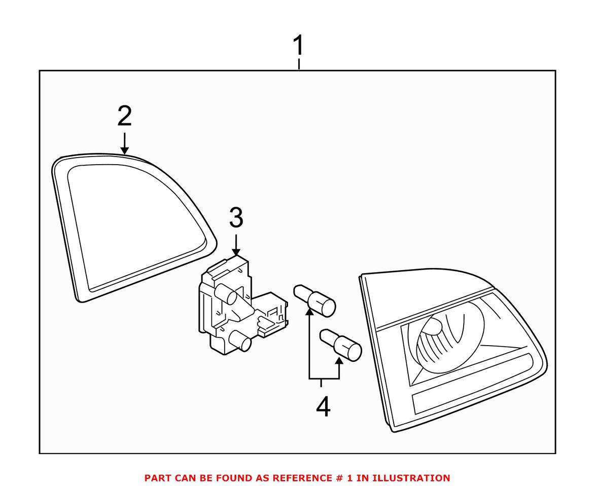 BMW Tail Light Assembly - Rear Driver Left 63217177697